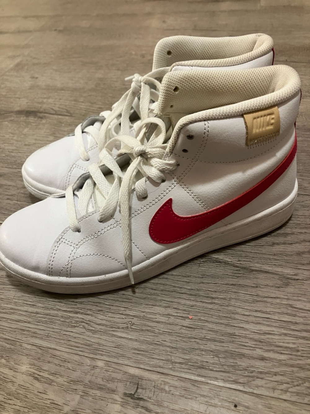 Nike White and Pink Court Royale sneakers size 7